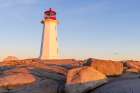 Peggys Cove Lighthouse, Nova Scotia, Canada. Art Print